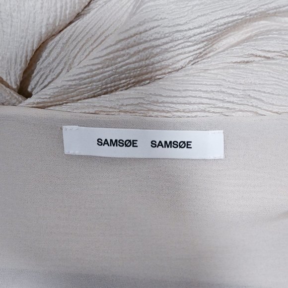 SAMOE SAMOE Large Judith Short Dress in Warm White | Size Large - Picture 7 of 9